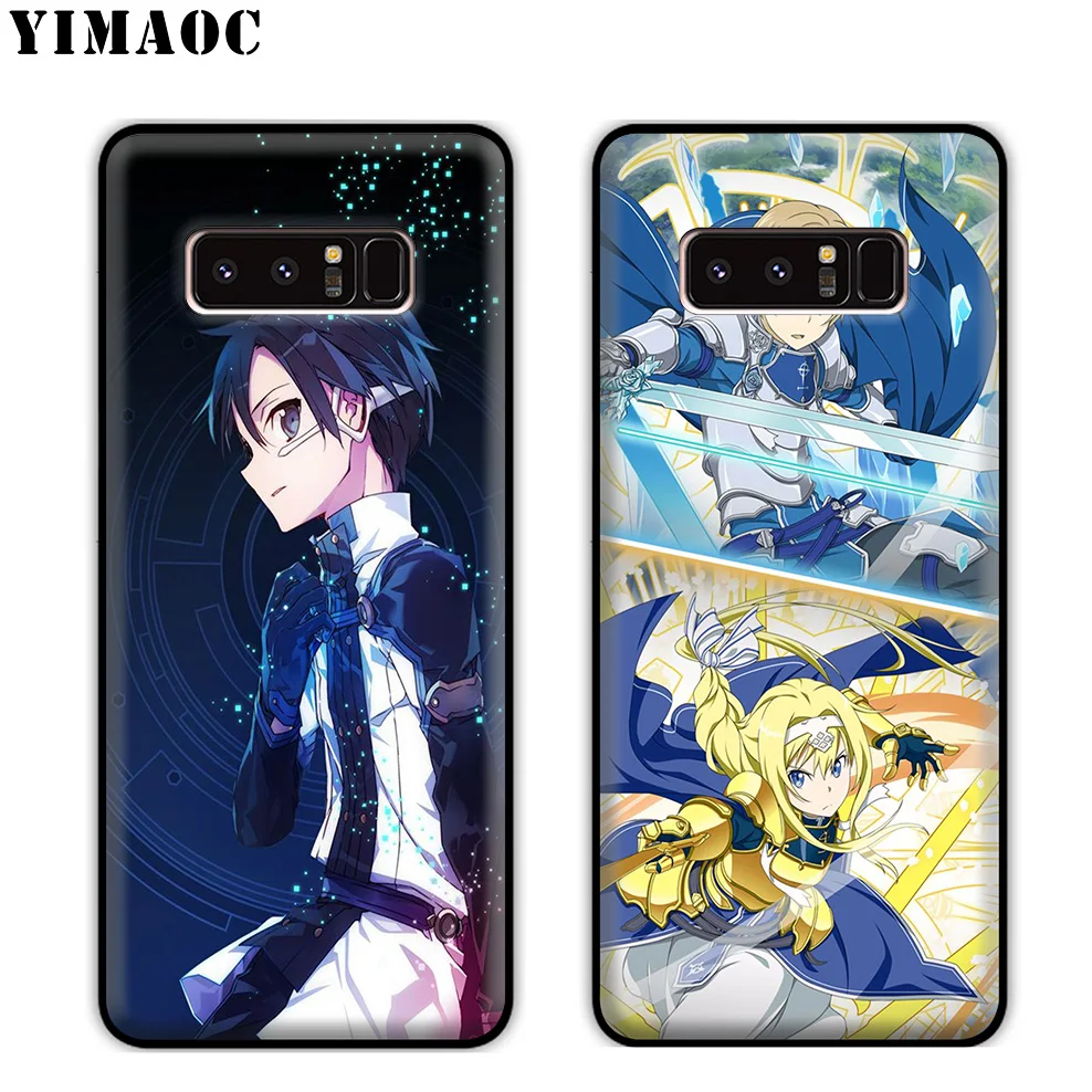 YIMAOC Sword Art Online Alicization Soft Silicone Case for Samsung Galaxy S10 S10e S9 S8 Plus S7 S6 Edge J6 Cover |