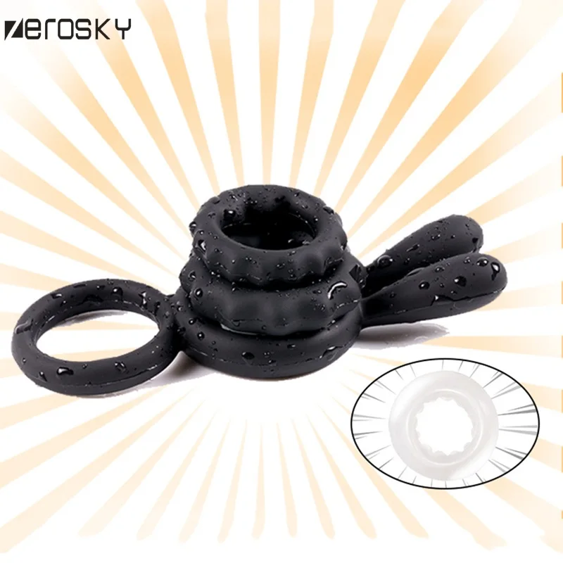 Кольцо на пенис для пениса 4 шт./компл. кольцо товары взрослых Мужской увеличитель