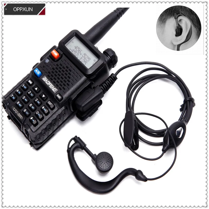 5 шт. Универсальный подвесной k-головкой для наушников кабель baofeng UV5R UV82 bf888s bf666s uv6r