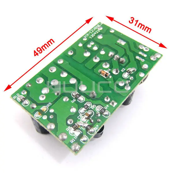 5 PCS/LOT AC to DC Power Converter/Adapter 90V~240 110V 220V 12V 800mA 9.6W Switching Supply | Обустройство дома