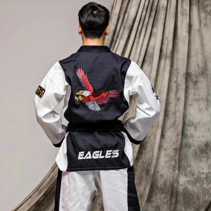 Боевые искусства TKD Tae Kwon Do с V образным вырезом для взрослых и детей рандомные
