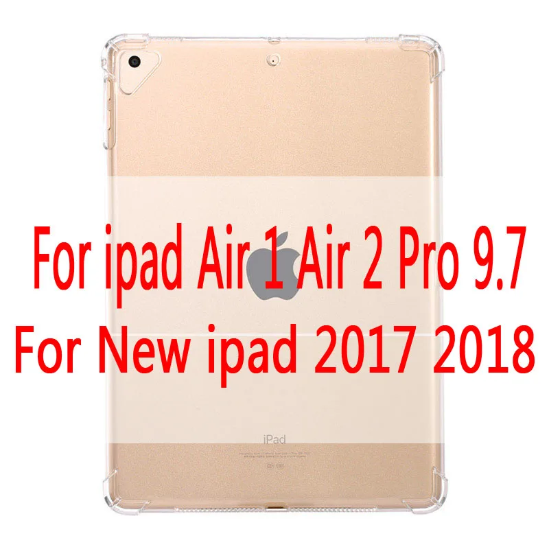 For ipad 9.7 inch Чехол для нового iPad 9,7 ''прозрачный силиконовый чехол с подушкой безопасности для iPad Air 1 2 Mini 5 4 3 2 чехол для iPad 10,5'' - Цвет: For ipad 9.7 inch