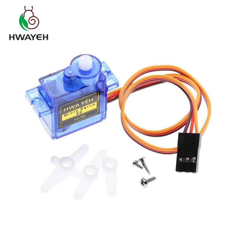 10 шт. HWAYEH Rc Mini Micro 9g 1 6 кг Servo SG90 Для arduino RC 250 450 6CH для вертолета самолета автомобиля
