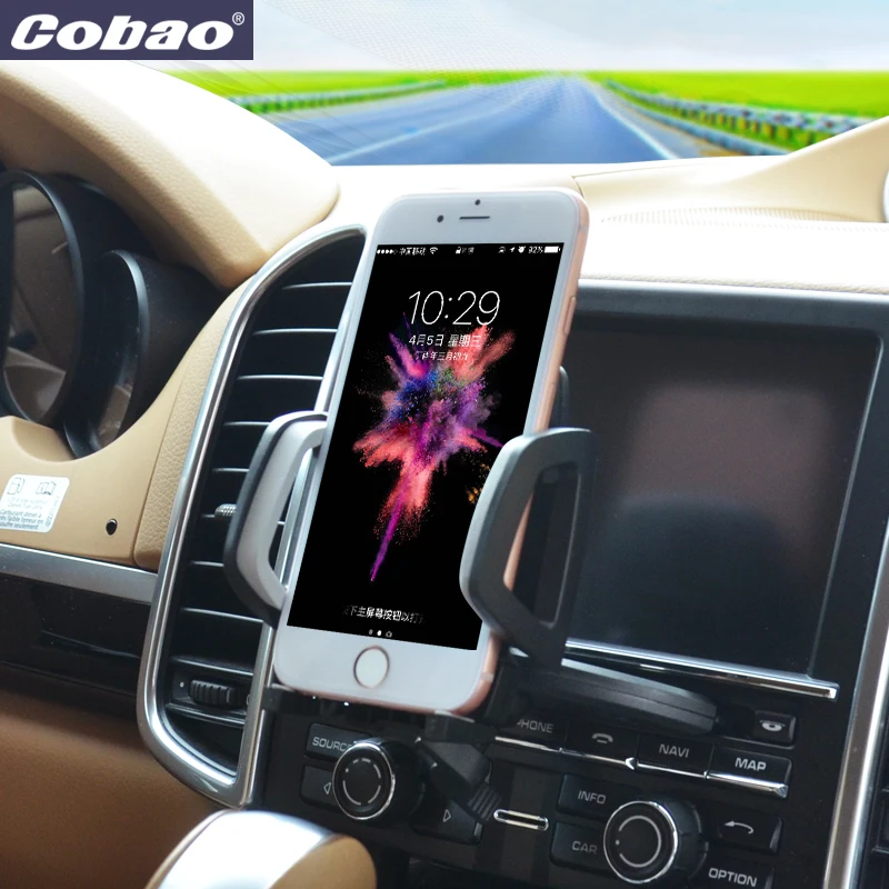 Универсальный Автомобильный CD слот держатель для телефона Cobao регулируемые