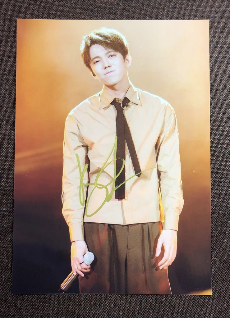 Аутентичная фотография с автографом Dimash kudaiберген 5*7 дюймов бесплатная доставка
