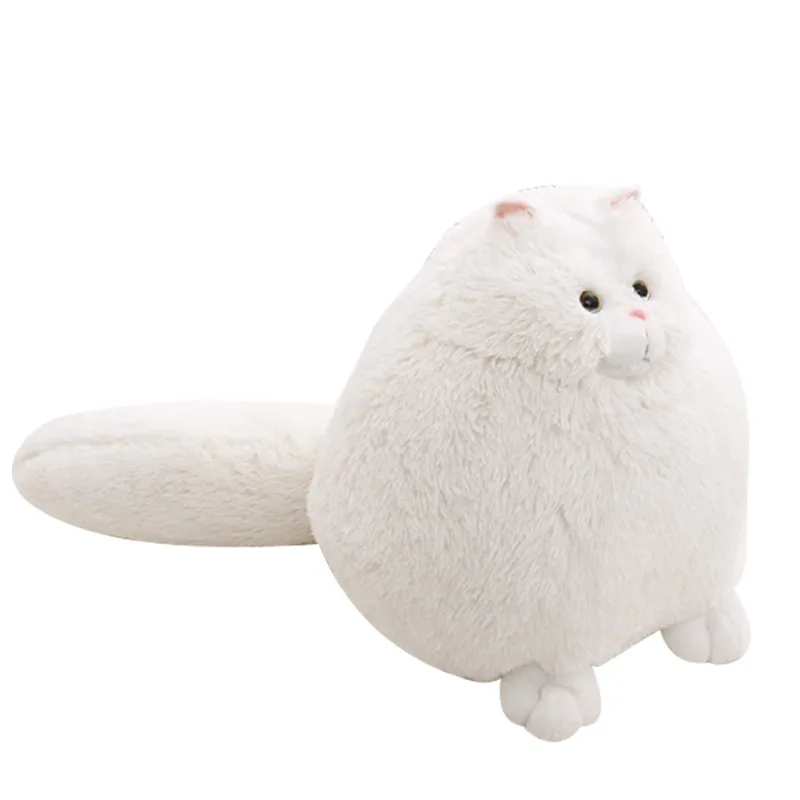Lovely Toys for Children Stuffed Animals Soft Plush Dolls mkd2 Birthday Gift Long Tail White Fat Persian Cat | Игрушки и хобби