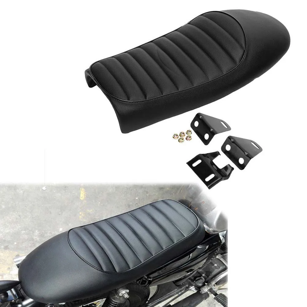 Черное горб кафе гонщик сиденье мотоцикла седло для Honda CB CL ретро мотоцикл заднее