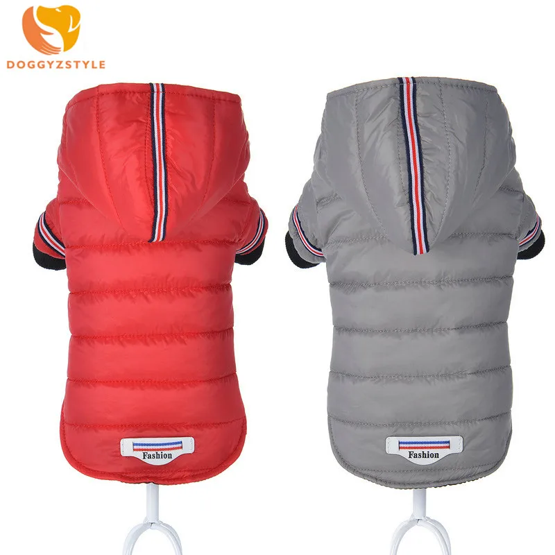 DOGGYZSTYLE водонепроницаемая одежда для собак пуховик пальто с капюшоном костюм