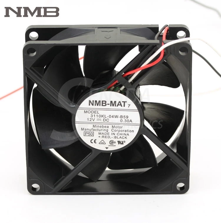 Для NMB 3110KL 04W B59 8 см 8025 DC 12V 0.30A 3 провода сервер инвертор осевого охлаждения