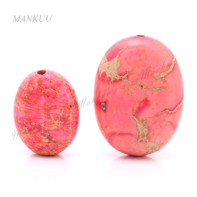 DXT02801 плоский овальный розовый натуральный камень морской осадочный