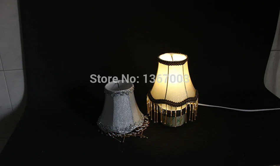 Роскошная люстра с абажуром золотистая и серебристая тканевая настенная лампа