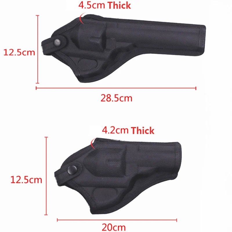 

Tactical Revolver Holster Airsoft Gun Case Universal Oxford Revolver Duty Holster Hunting Pistol Case Carry For Revolver Sleeve