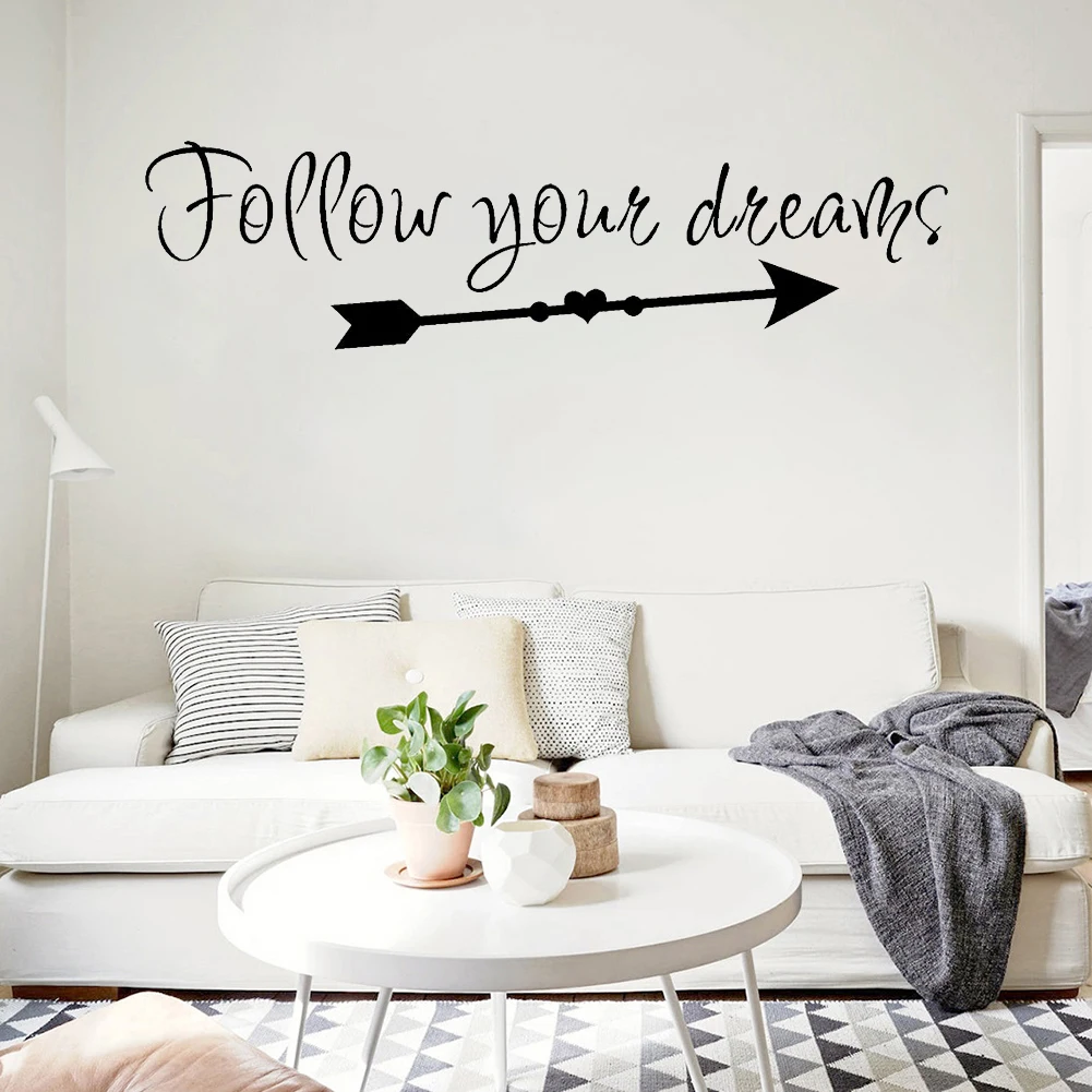 Новинка наклейка на стену Follow Your Dreams обои для гостиной фотообои Декор|Наклейки