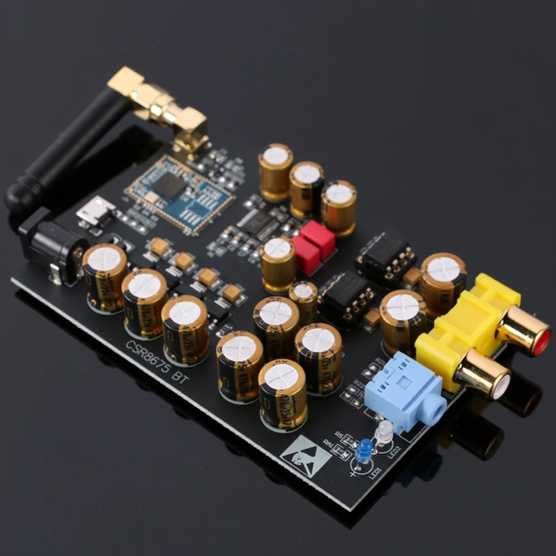 CSR8675 Bluetooth 5,0 приемник декодирование HiFi аудио Плата адаптер APTX HD беспроводной аудио модуль PCM5102 ЦАП