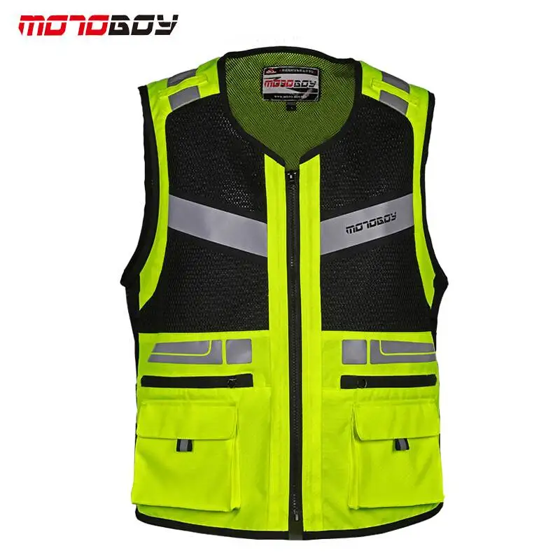 MOTOBOY Светоотражающий Жилет для безопасности мотоцикла дорожного движения езды