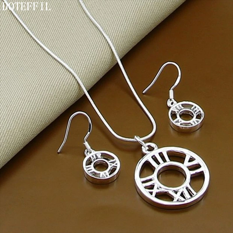 Комплект из колье и серёг серебра 925 пробы | Украшения аксессуары