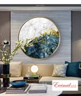 EECAMAIL простой, современный, для гостиной, алмазная картина, полная дрель, вышивка крестом, круглый светильник, роскошный абстрактный, скандинавский, подвесной, живопись