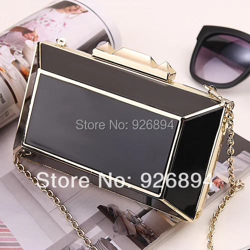 2016 Новый роскошный модный Высококачественный акриловый металлический клатч с