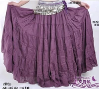 new 1pcslot linen belly dance tiered solid bohemian skirt 7 gypsy tribal dancing show maxi dress free size