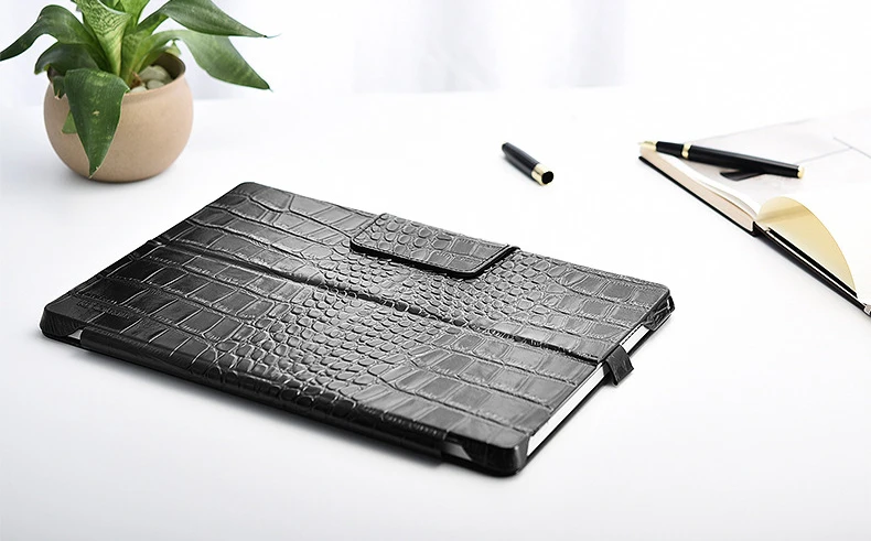 Чехол-книжка из натуральной крокодиловой кожи для microsoft Surface Pro 4 5 6 7 12," бизнес-стенд, умный чехол для Surface Pro 7