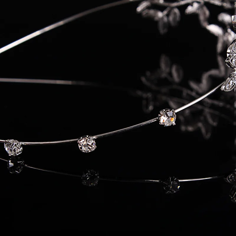 Высокое качество красивые украшения для волос в форме цветка диадемы короны