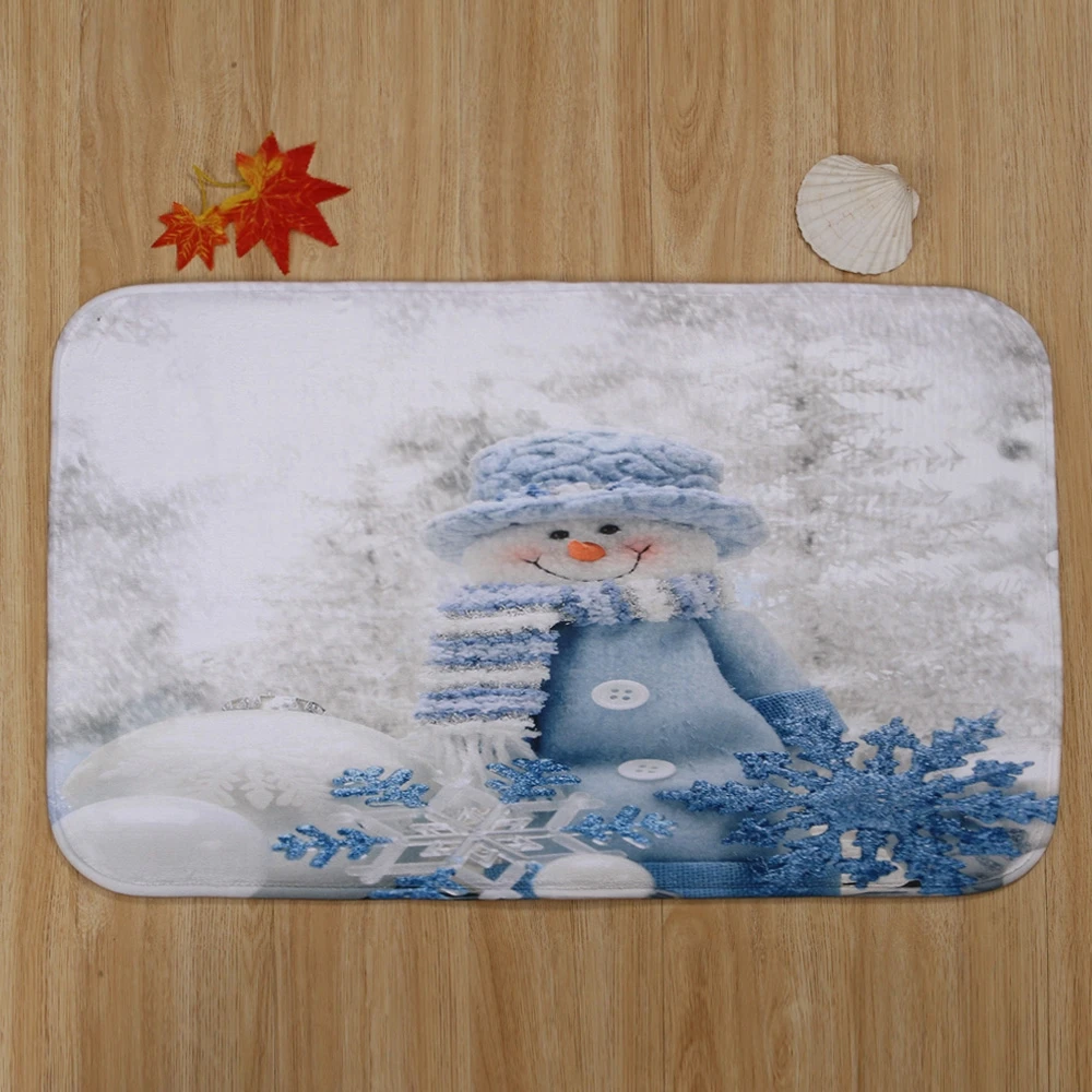 Рождественский деревенский узор 3 шт. туалетный коврик для ванной рождественские