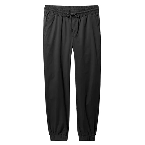 09Black Giordano мужские повседневные брюки с резинкой на талии, и в районе щиколоток из натурального хлопка,имеется два варианта модели - Цвет: 09Black