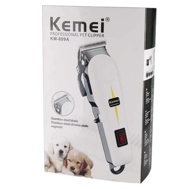KEMEI Pet Clippers Dog Hair Trimmer Professional Lcd Display Haircut Cordless Rechargeable Grooming Trimming Kit Shaver | Бытовая