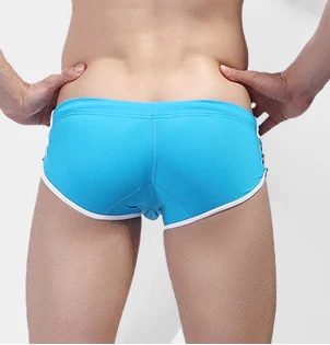 Мужские трусы боксеры YK14 нейлоновое нижнее белье с чехлом полоской фирменный