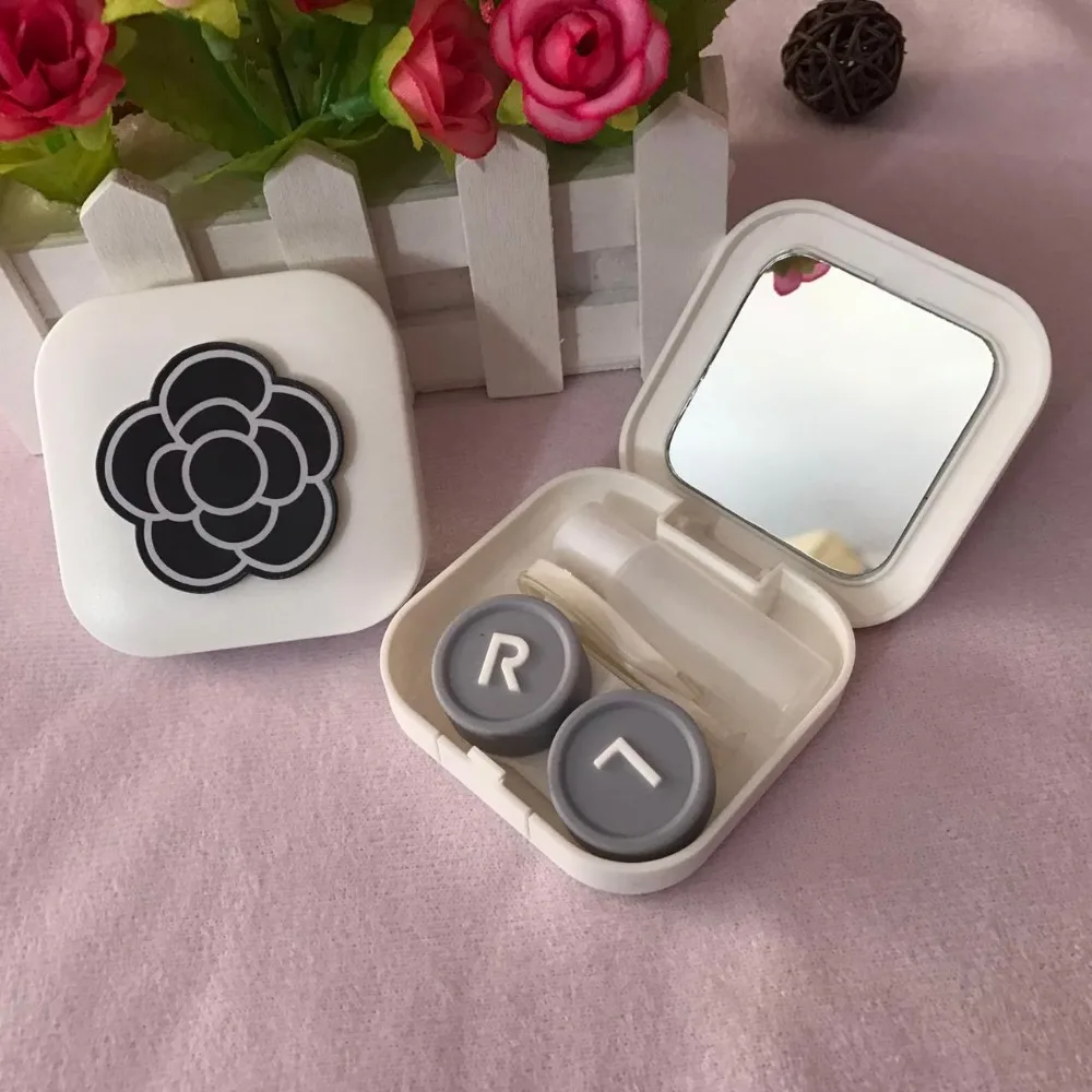 LIUSVENTINA DIY акриловый милый цветочный чехол для контактных линз контактные линзы