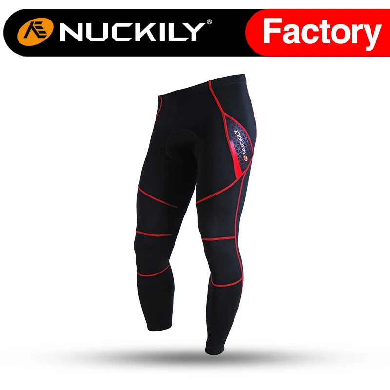 Nuckily Мужская зимняя уличная спортивная одежда флисовые велосипедные брюки NS900