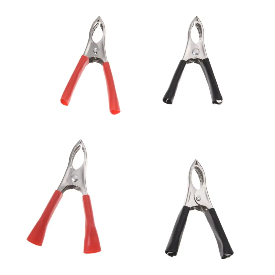 Новые 2 пары посеребренные изолированные зажимы для автомобильного аккумулятора