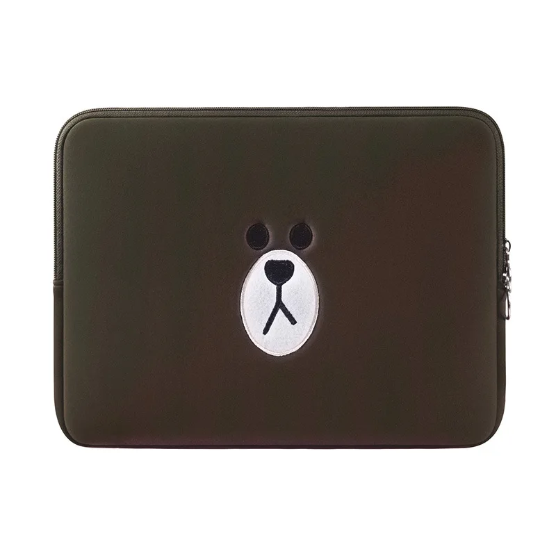 Чехол с коричневым медведем, сумка для ноутбука Macbook Air Pro 11,6, 13,3, 15,4 дюймов, сумка для компьютера Apple, ноутбук Pro, Прямая поставка
