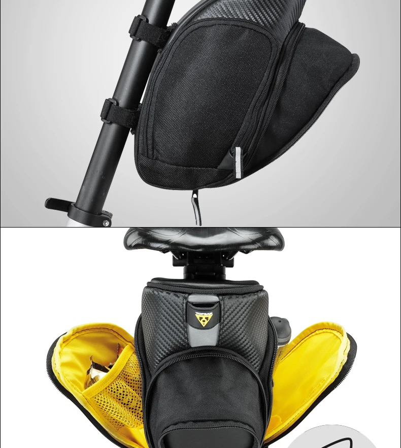 TOPEAK велосипедное седло сумка высокого качества 120D полиэстер Горный Дорожный велосипед задняя Сумка Сиденье Хвост сумка с 3 м Светоотражающая полоса TC2287B