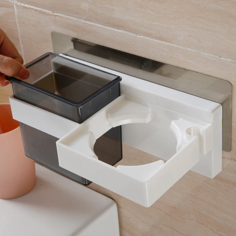 1 шт. полка для фена многофункциональная присоска настенная подвесная машина