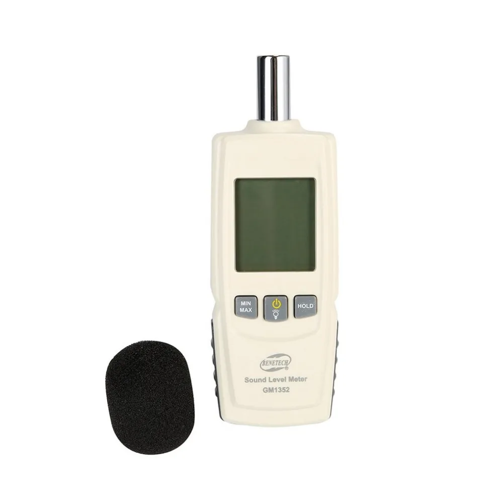 Цифровой измеритель уровня звука BENETECH GM1352 30 130dB шума и проверка громкости дБ