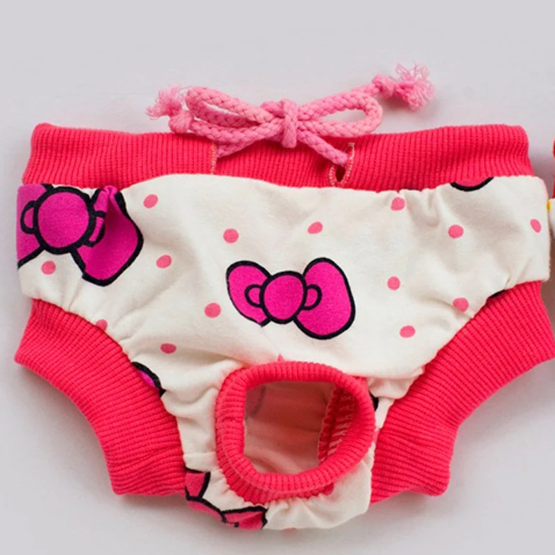 Гигиенические трусы для собаки сучки щенка санитарные милые звезды или бант