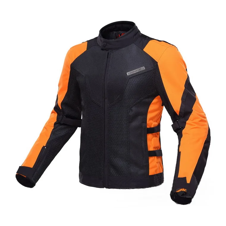 Мужская Светоотражающая куртка для езды на мотоцикле DUHAN оранжевая/серая M L XL XXL |
