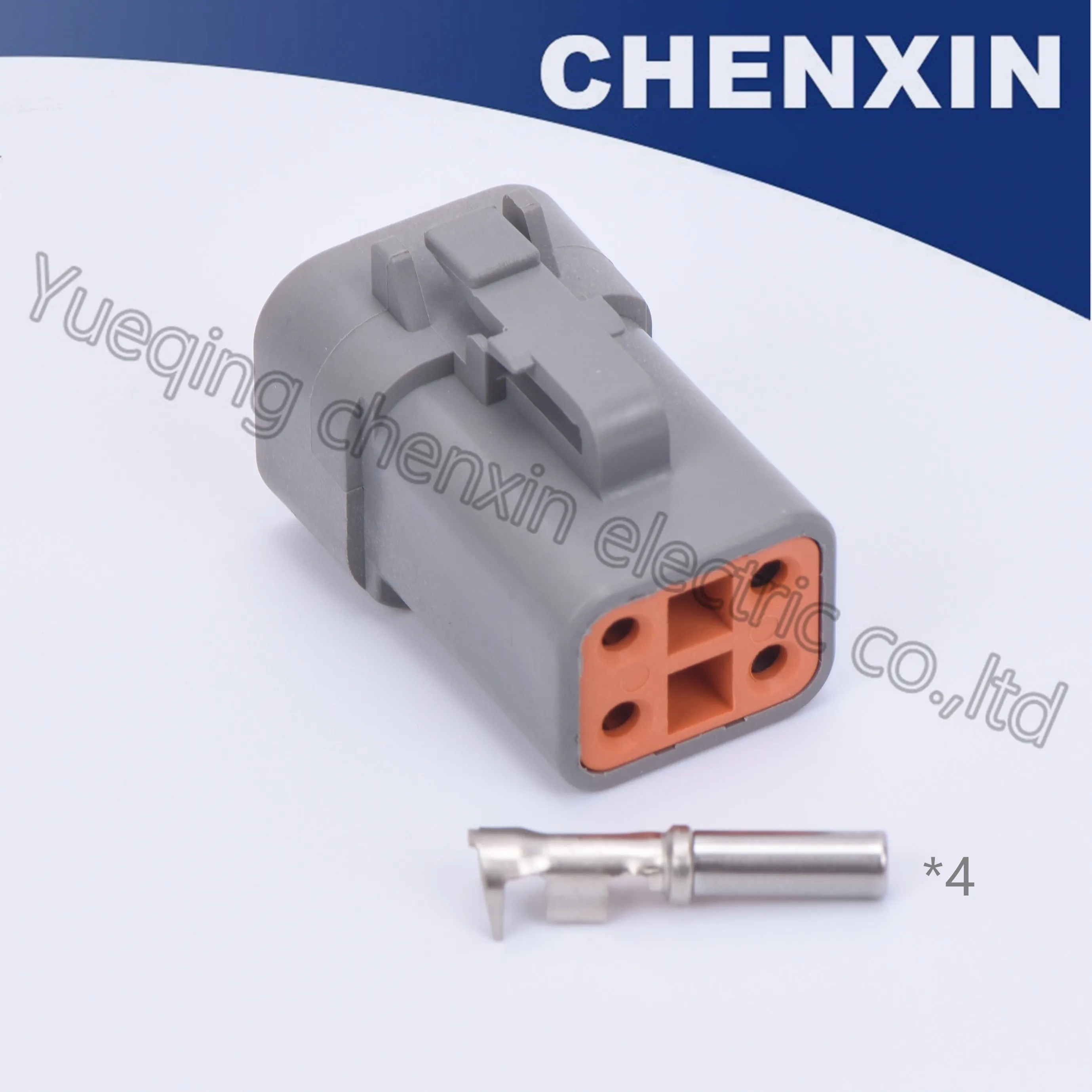 

Grey 4 pin automotive waterproof auto connector 2.5 female DTP series DTP06-4S