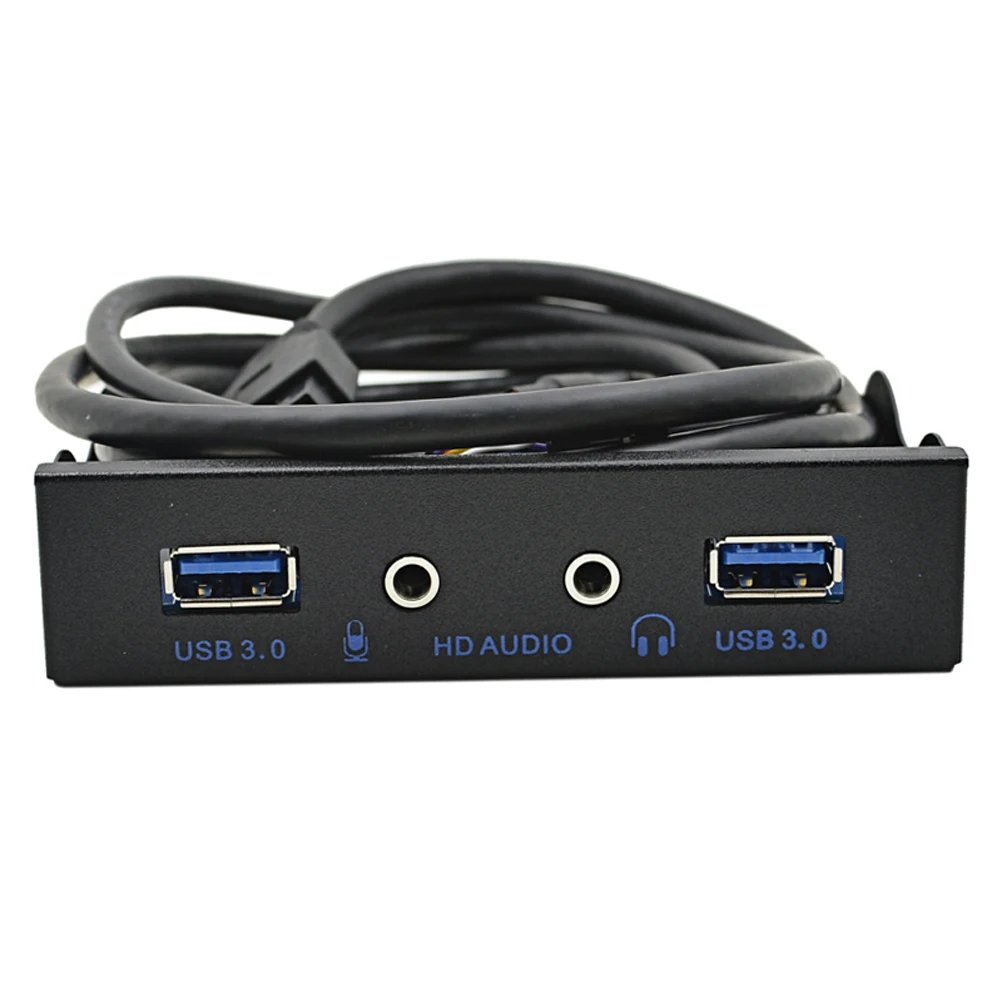 20Pin 3," Floppy Bay 4 порта USB 3,0 концентратор разветвитель HD аудио 3,5 мм разъем для наушников микрофонный интерфейс Передняя панель кронштейн адаптер для ПК
