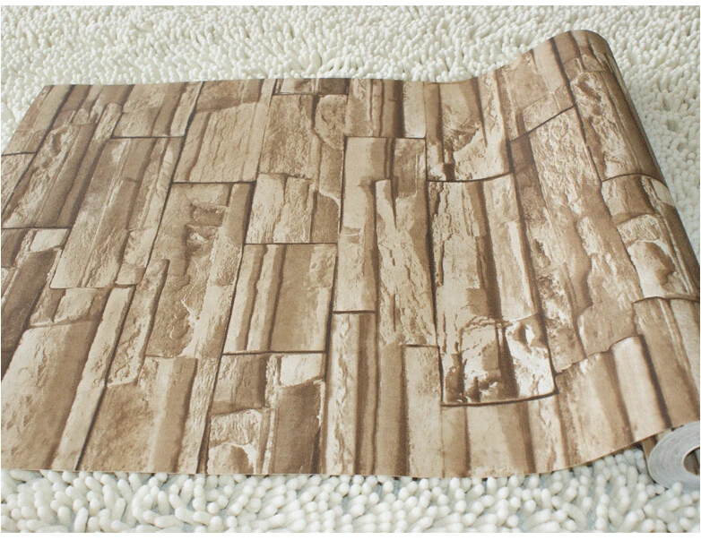 3D Dining room stone brick Design Wallcovering TV background wall vinyl Ikea wallpaper Modern Roll for living | Обустройство дома