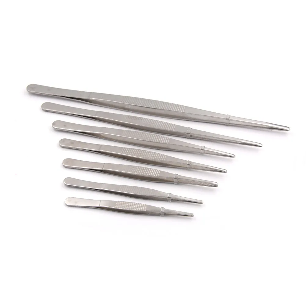 

Stainless Steel Medical Dental Precision Long Straight Forceps Tweezers 12.5cm/14cm/16cm/18cm/20cm/25cm/30cm