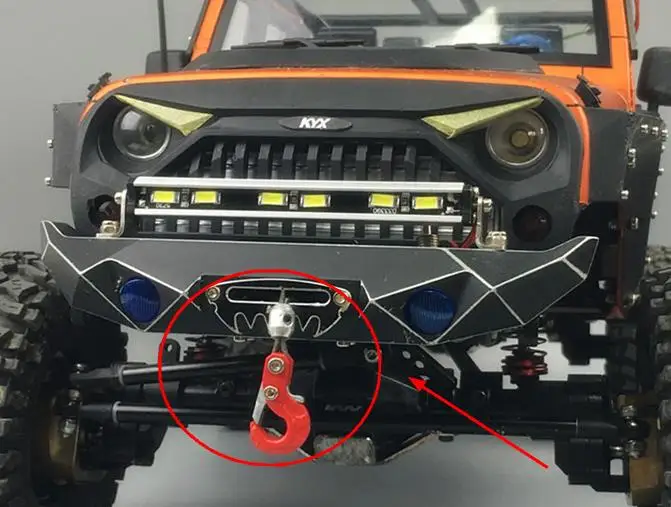 Тросовая лебедка с крючком для RC SCX10 Джип HPI трубка FJ Круизер TOYOTA рок крилер