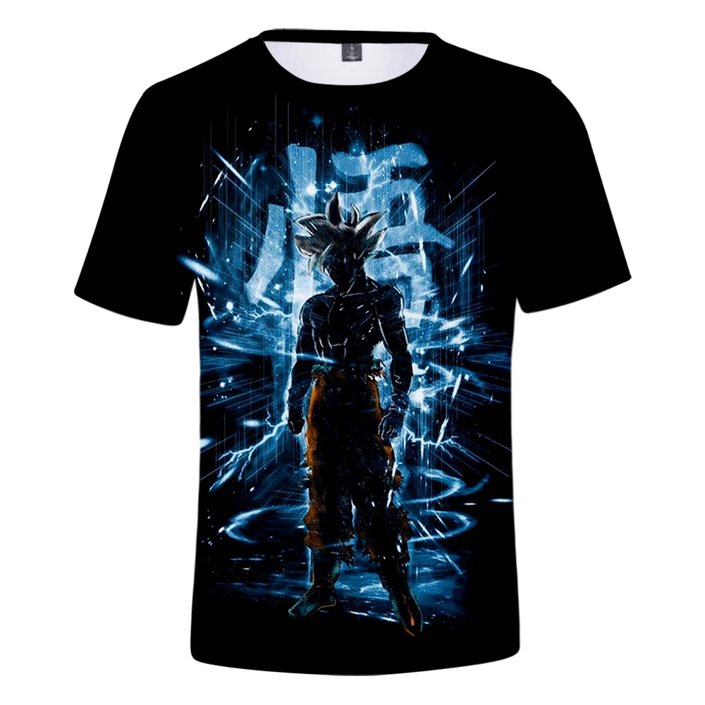 Модная футболка для мужчин 3D с драконом и шариком мальчиков аниме Жемчуг дракона