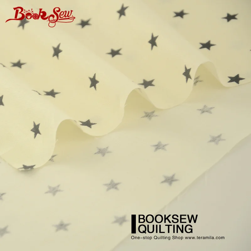 Вышитая ткань из твила и хлопка со звездами домашний текстиль стеганое детское