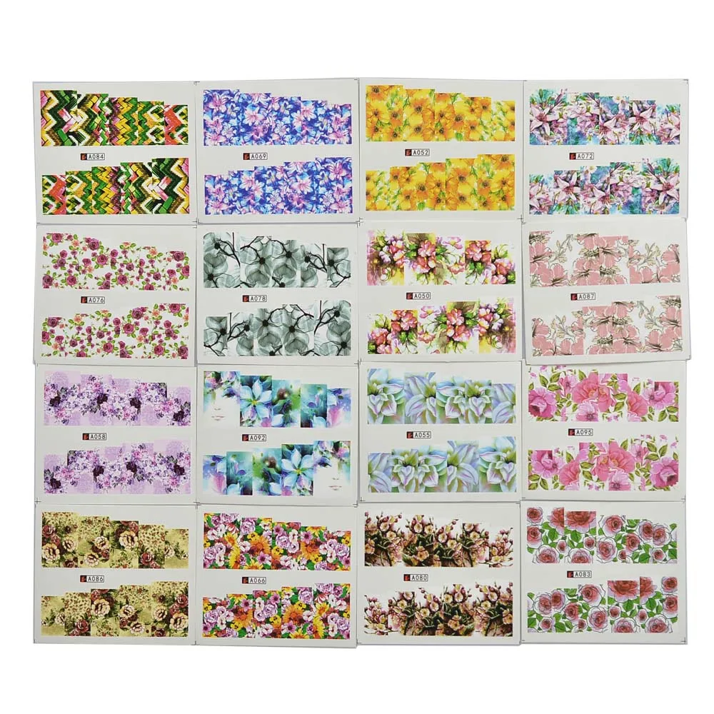 50 листов Цветные Цветочные искусства ногтей | Красота и здоровье