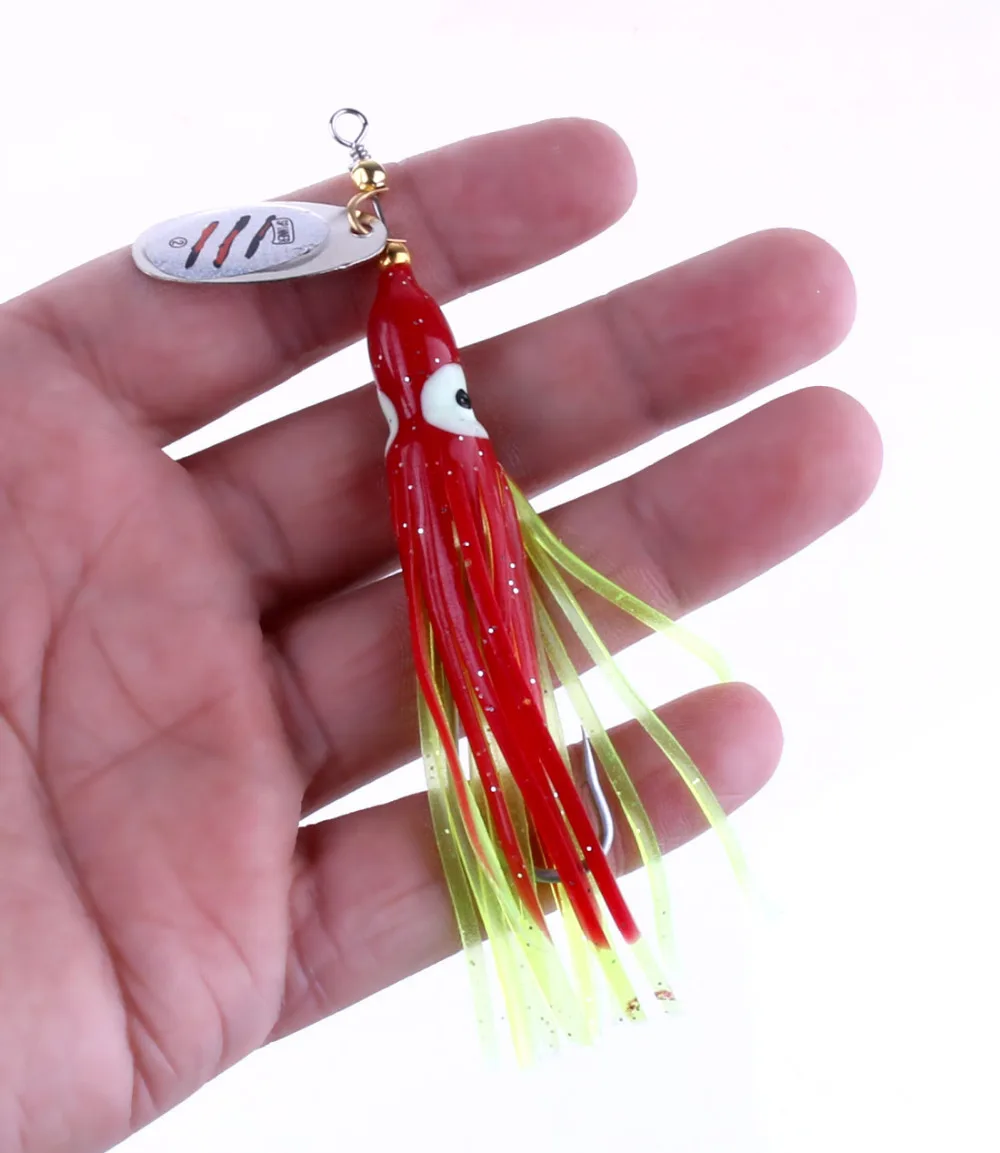 Металлический воблер в виде ложки с блестками 1 шт. рыболовные приманки Спиннеры