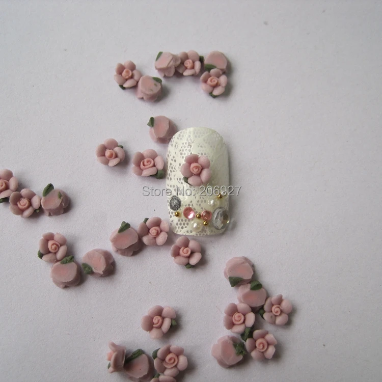 Фотообои 30 шт. милые Керамические фиолетовые цветы украшения для ногтей