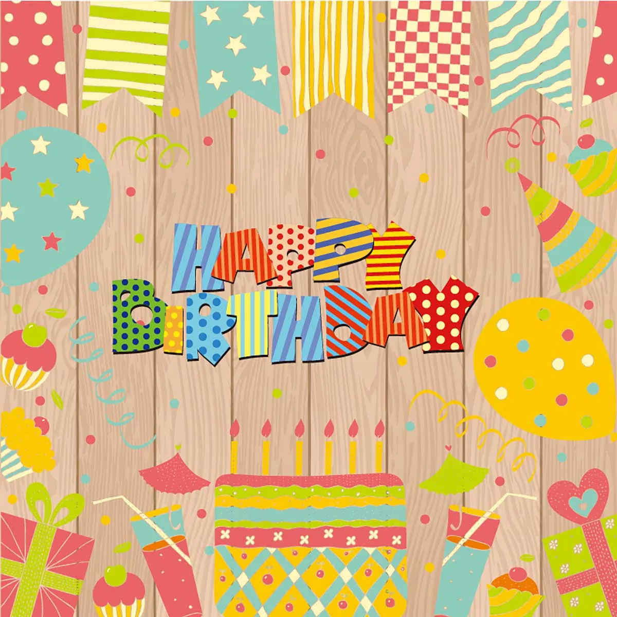 Allenjoy backdrops Photography Banner happy party girl birthday photography thin vinyl polyester excluding stand | Электроника