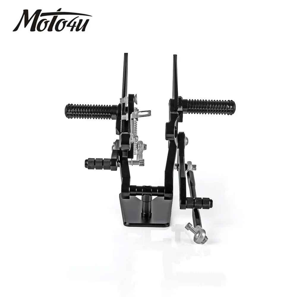 Мотоцикл с ЧПУ Регулируемая подножка подножки Rider задние наборы Rearset Подножка для ног для Kawasaki Ninja 400